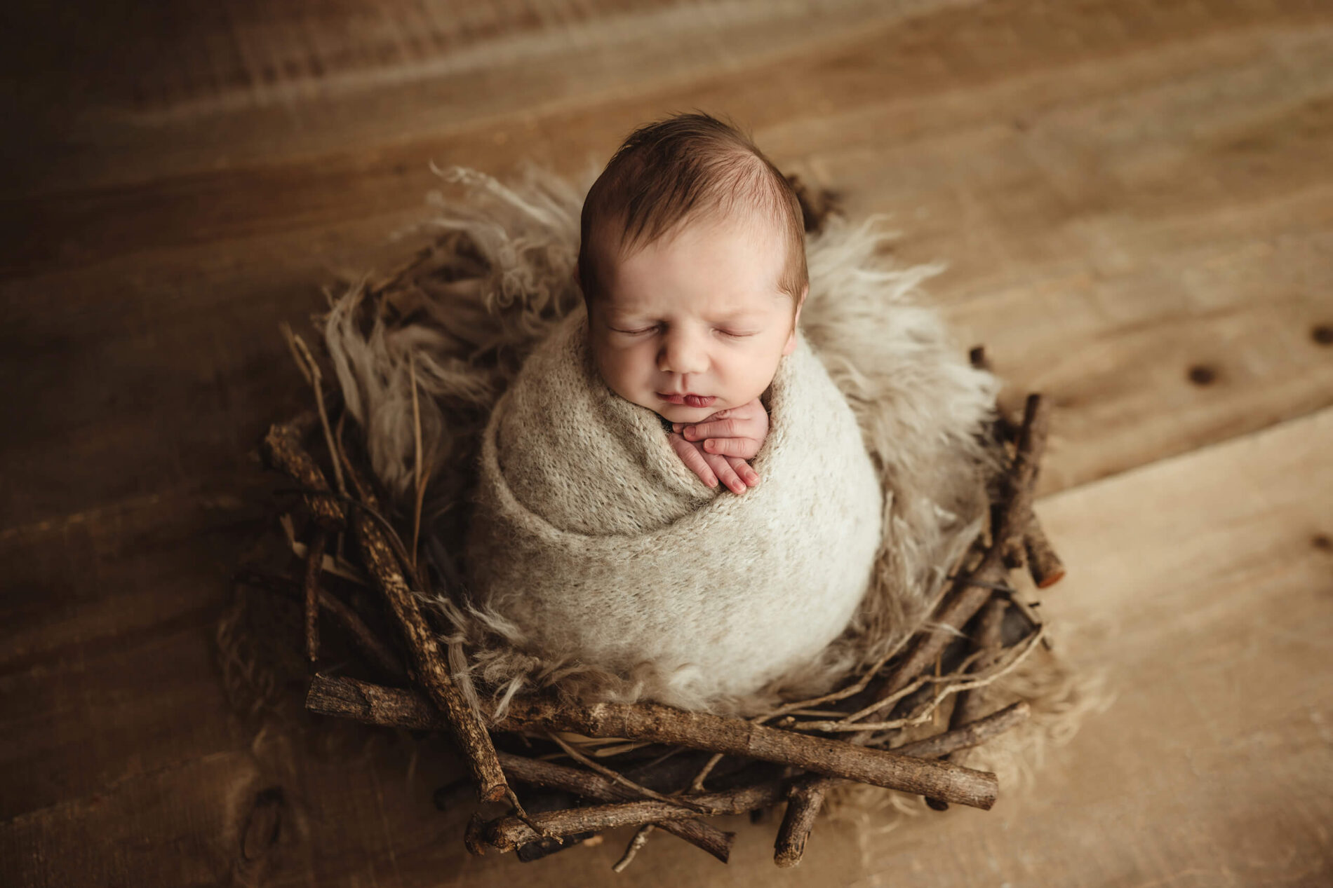 Unique newborn baby boy photography