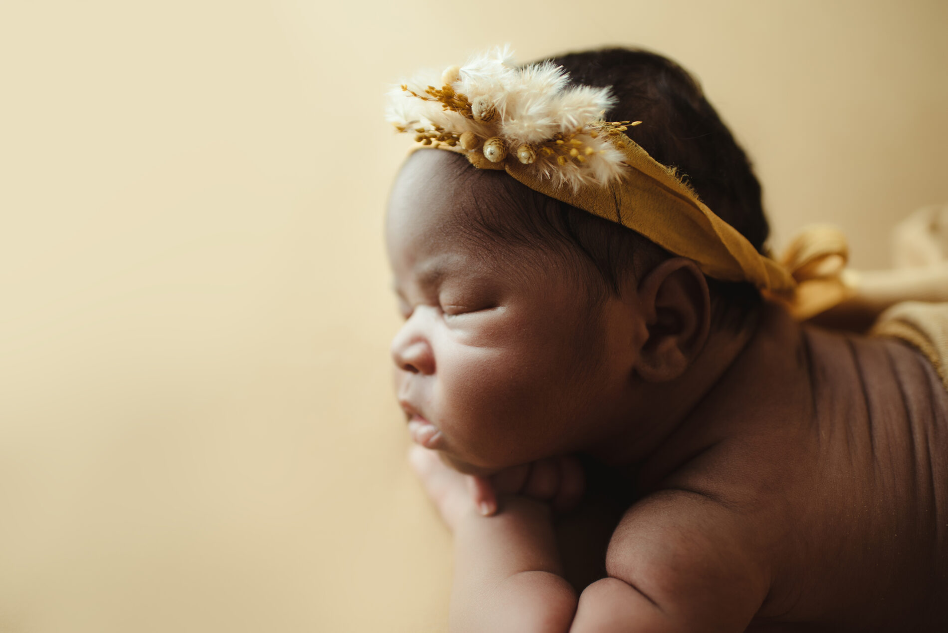 Twin newborn photo in a studio