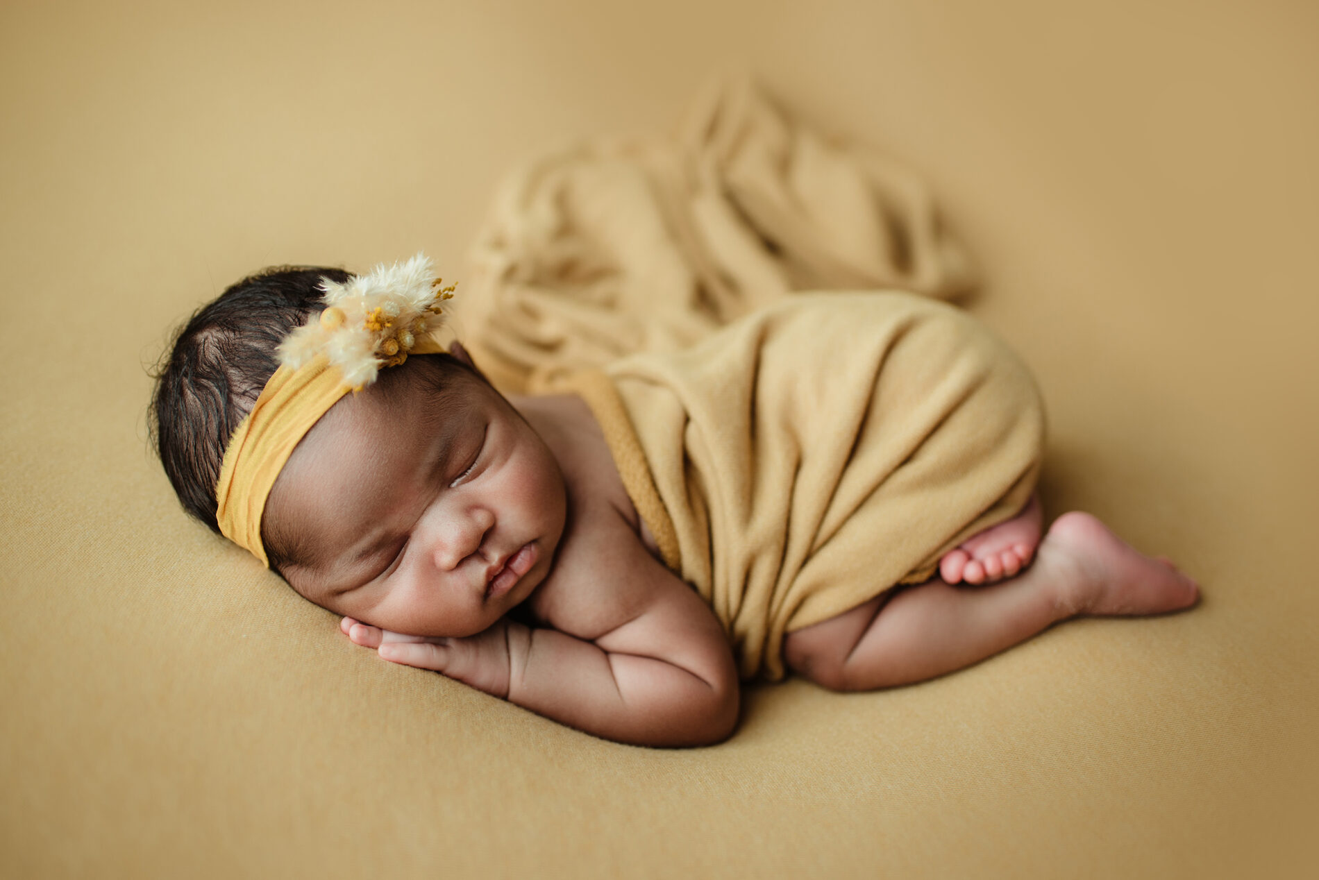 Twin newborn photo in a studio