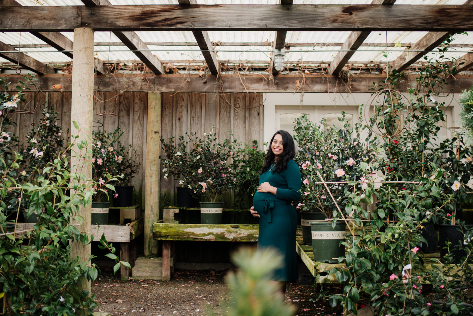 Winter pregnancy photo shoot idea