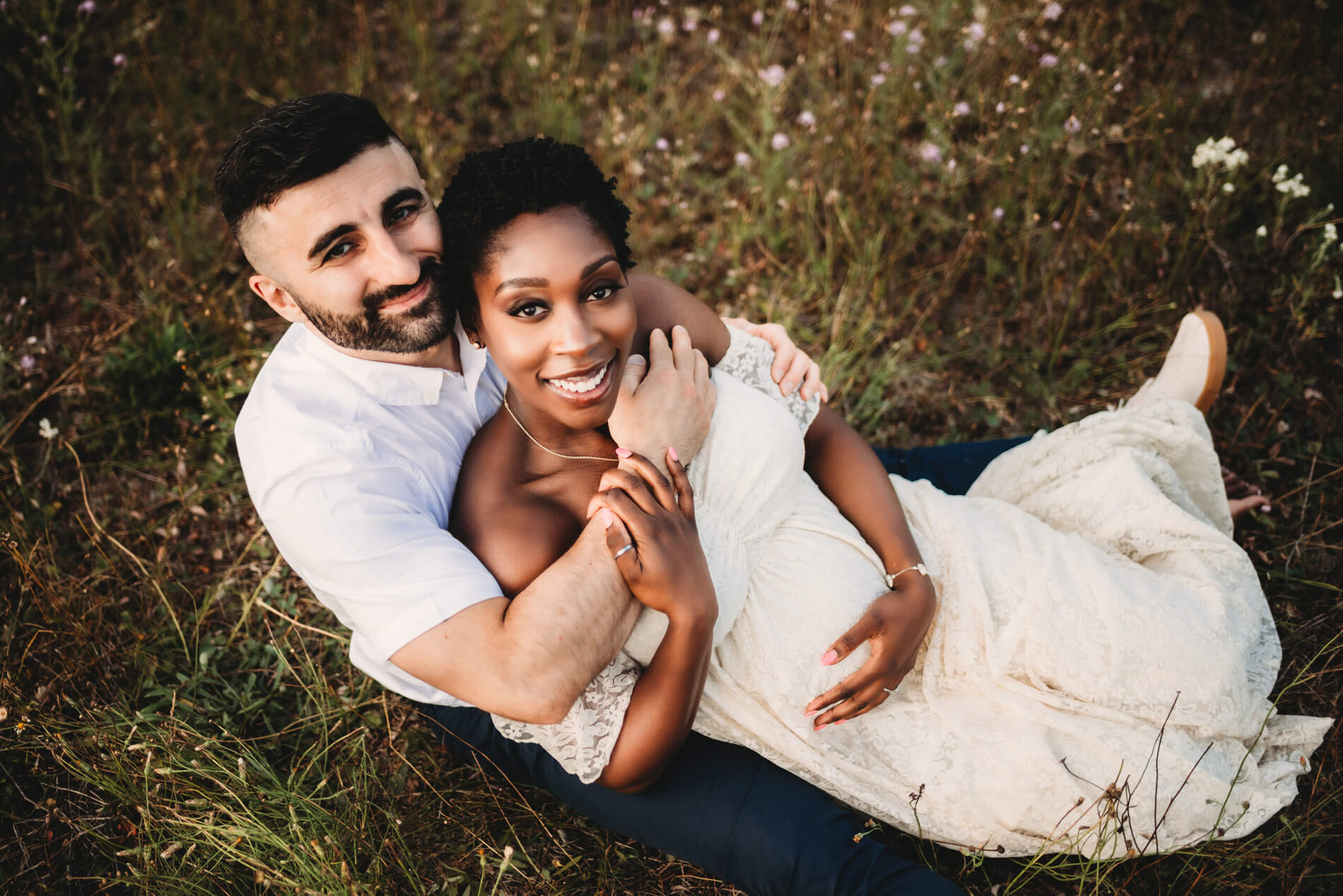 A posing and location idea for Seattle maternity photography