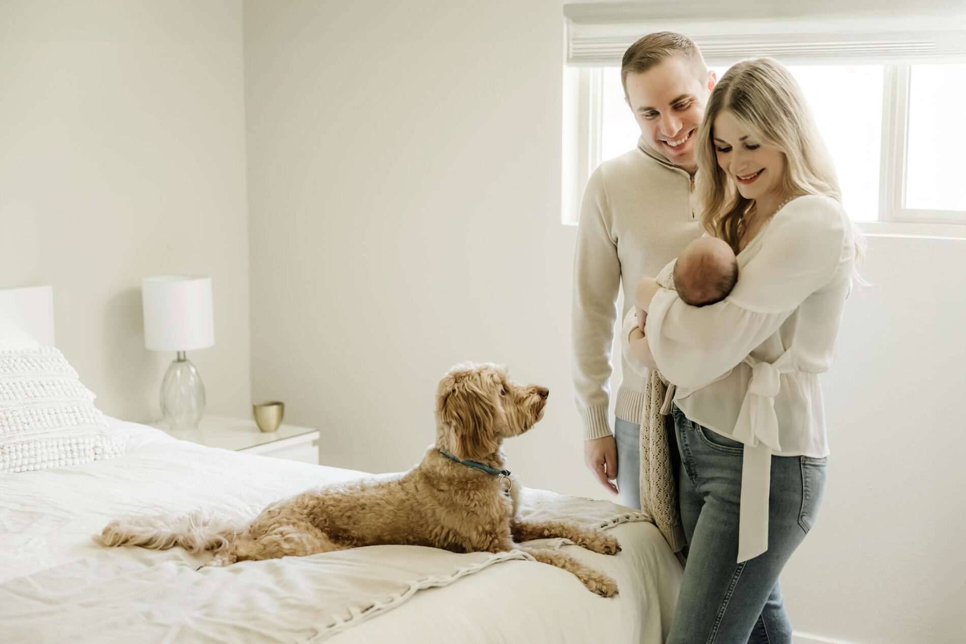 New York City family photography with newborn