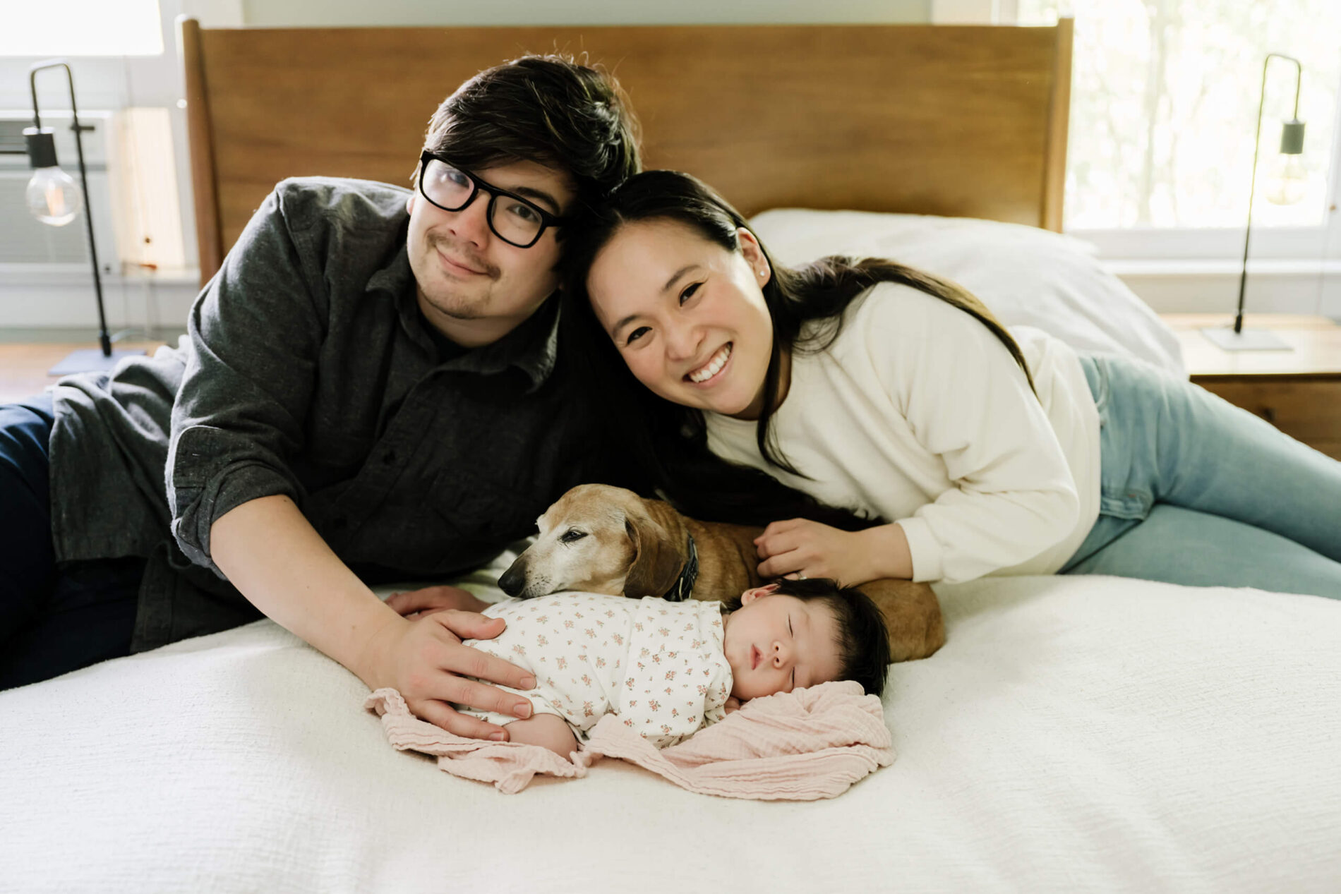 NYC family photography with newborn in your home