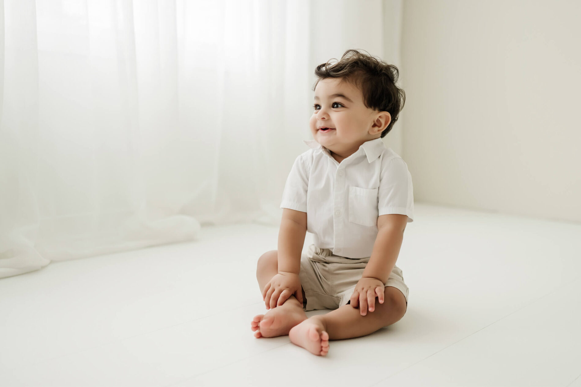 Baby’s first birthday milestone session in Bellevue WA