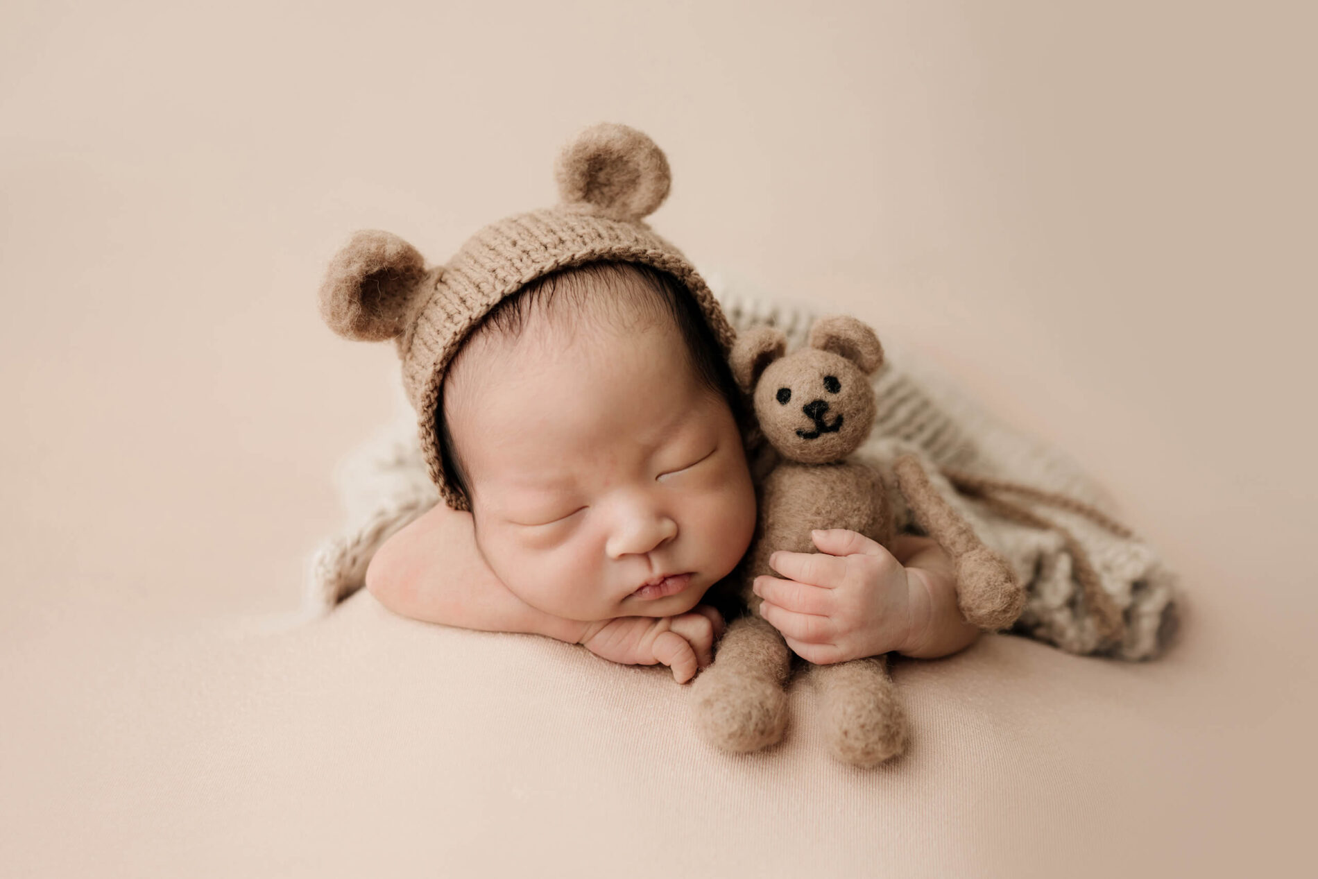 One of my setups for newborn photography in my studio near Bothell WA