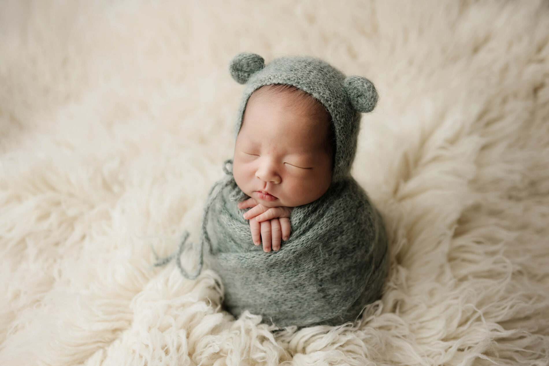 Newborn photography props in my studio near Bothell WA