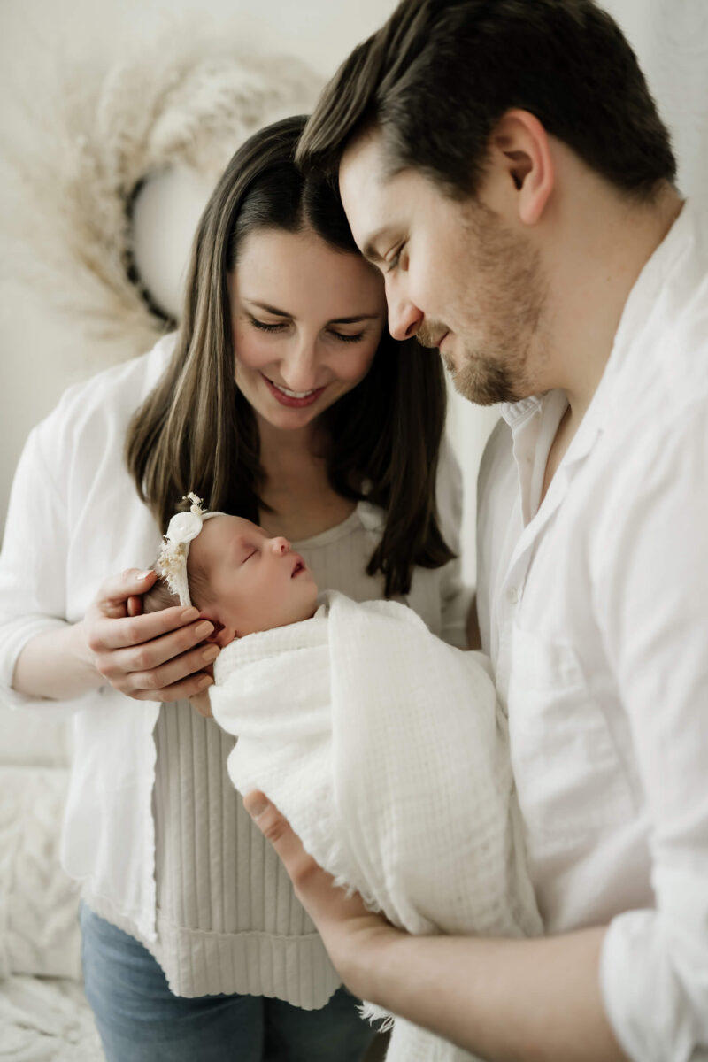 Newborn photoshoot in a studio near Bothell WA
