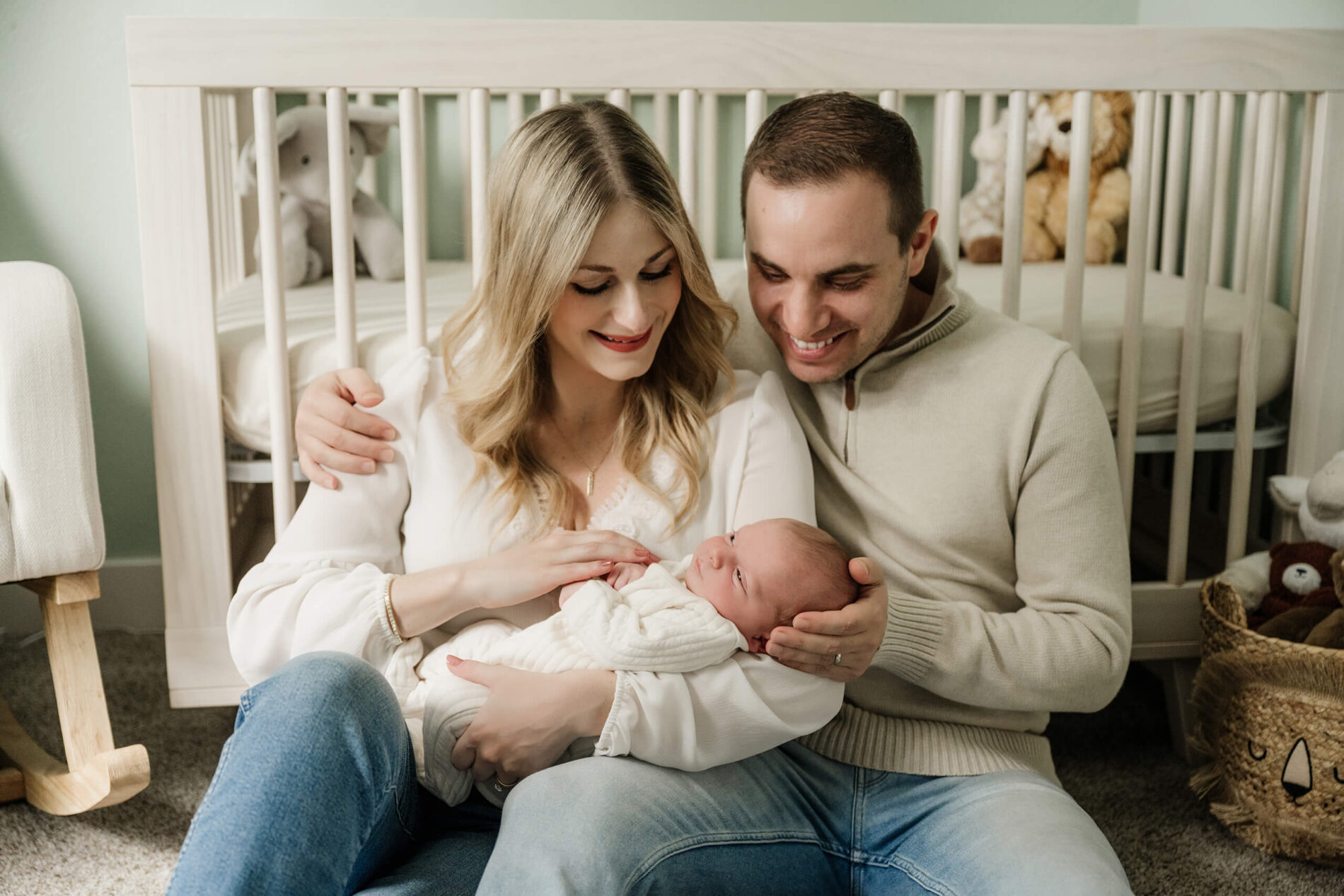 In home newborn photography in Bothell WA