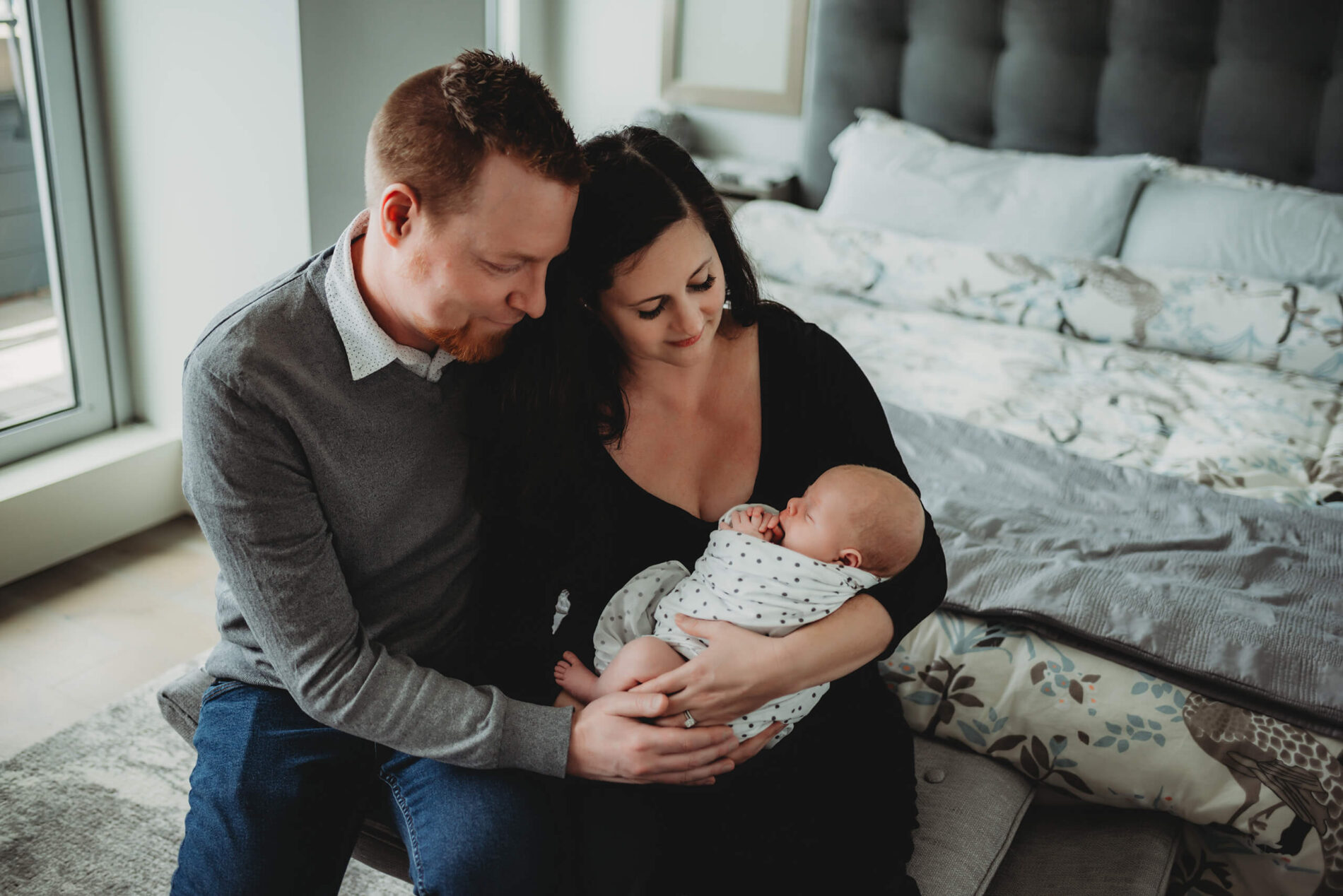 Seattle newborn in-home photography for a young family