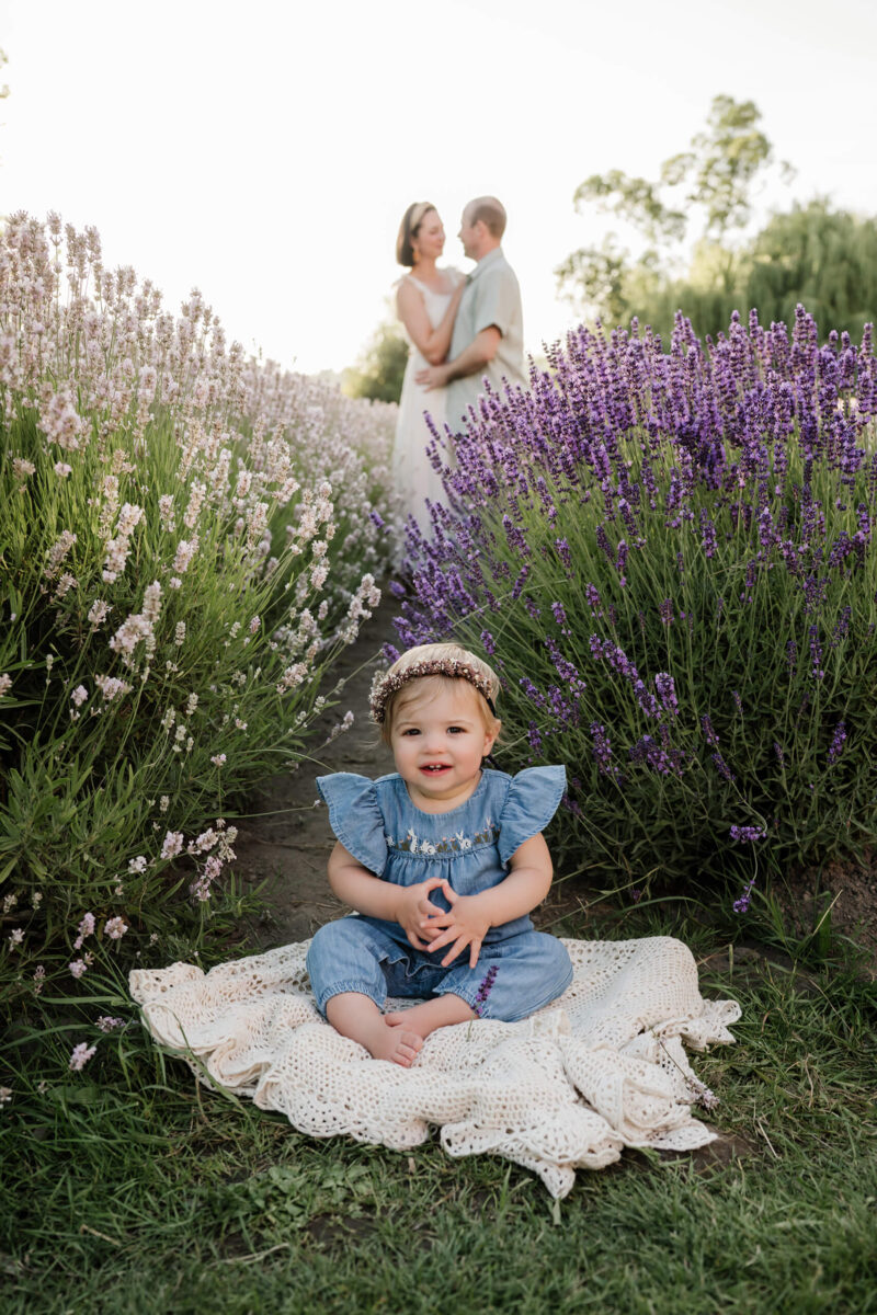 purple dress family photos Mommy and Me dresses